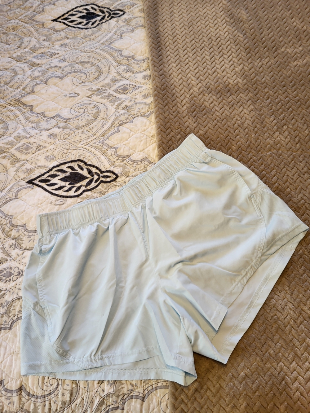 Athletic Works Light Blue Women's Athletic Shorts